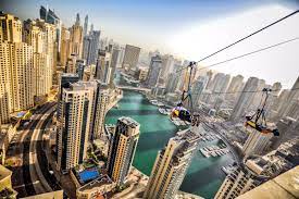 Zip Line across Dubai Marina